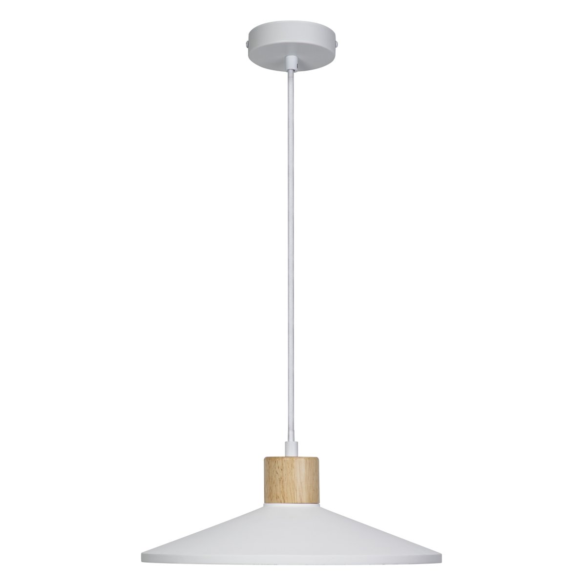 Plaster Wood Ø32 Wit hanglamp Van Ledvance - Plaster Pure is een minimalistische hanglamp met een hoogwaardig design met details in hout.