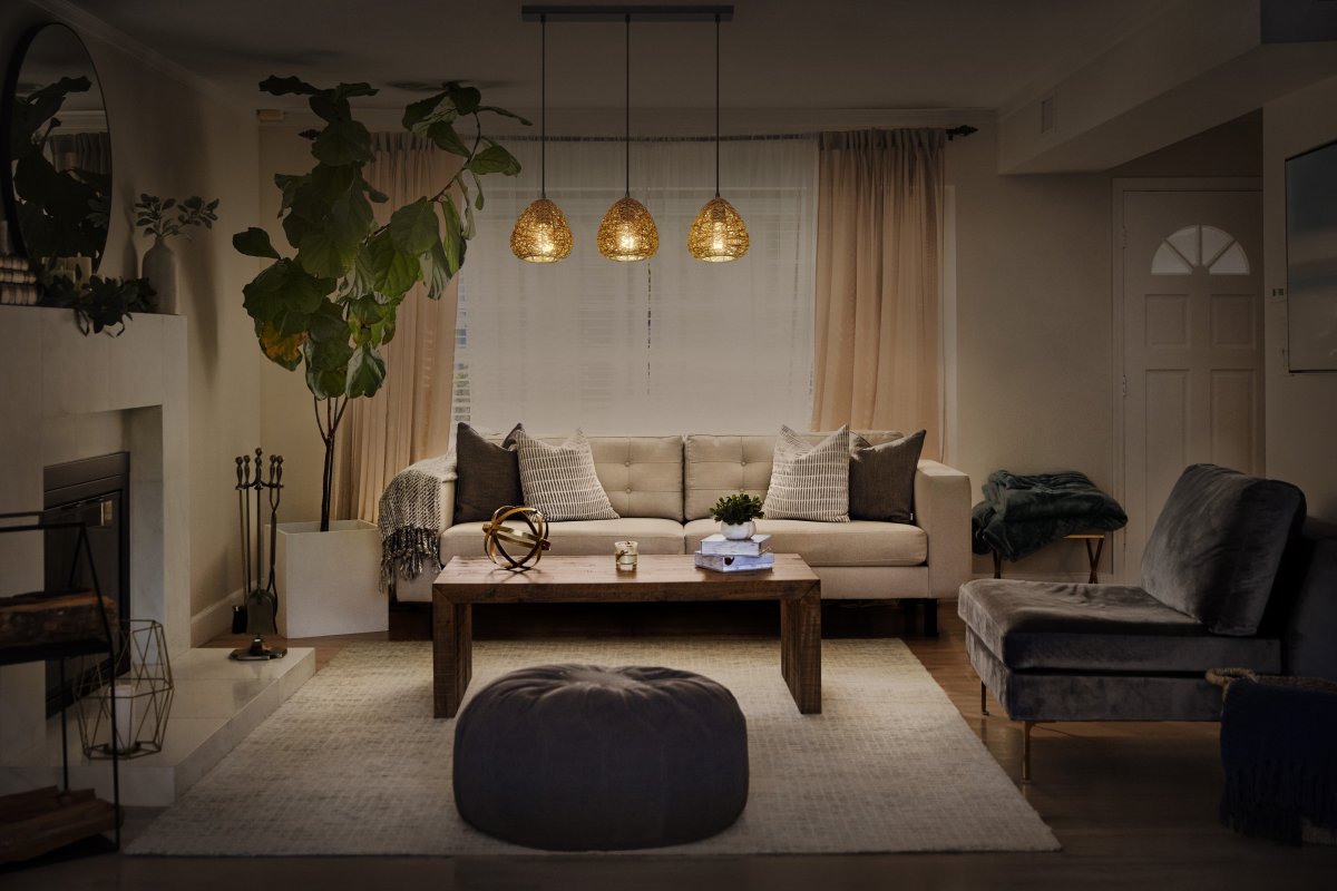 Paper Drop 60cm Natuur hanglamp Van Ledvance - Paper Drop &auml;r en vacker lampa med bohemisk design.