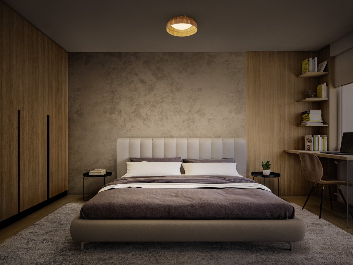 Bamboo Paper Ø30 Natuur plafondlamp Van Ledvance - Den naturliga formgivningen och det naturliga materialet g&ouml;r att den passar in i n&auml;stan alla hem och stilar.