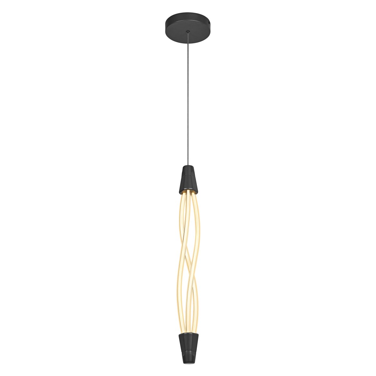 Swirl Ø15 Zwart hanglamp Van Ledvance - Lampan &auml;r 3-stegs dimbar med din vanliga v&auml;ggstr&ouml;mbrytare s&aring; du kan justera ljusstyrkan efter behov.
