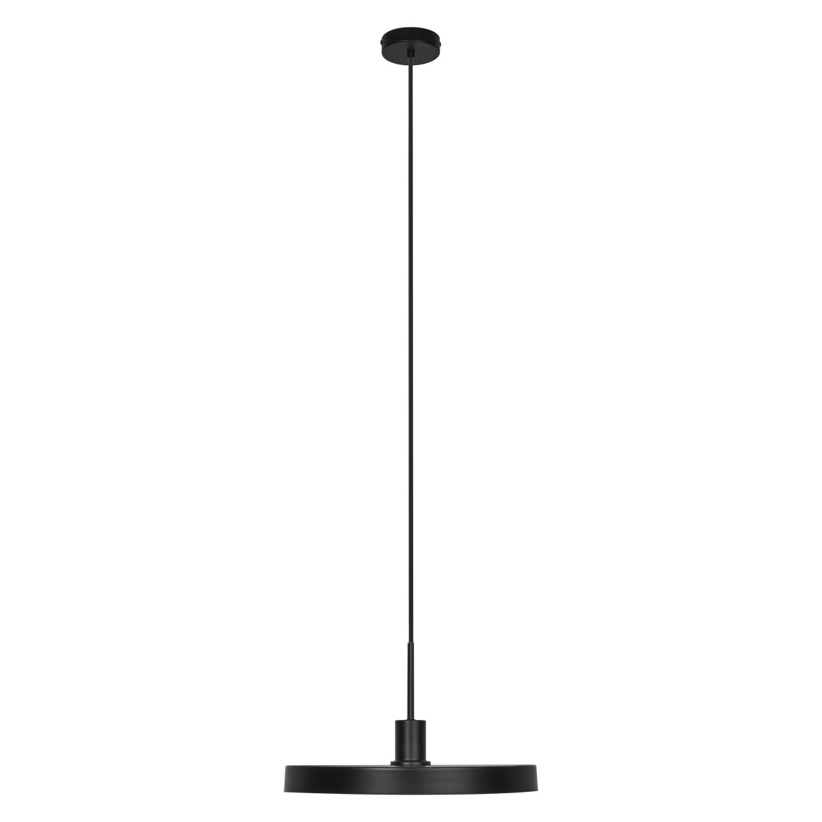 Plate Ø40 Zwart hanglamp Van Ledvance - De binnenkant van de kap heeft een beige kleur, wat zorgt voor een mooie, heldere lichtverdeling in de kamer.