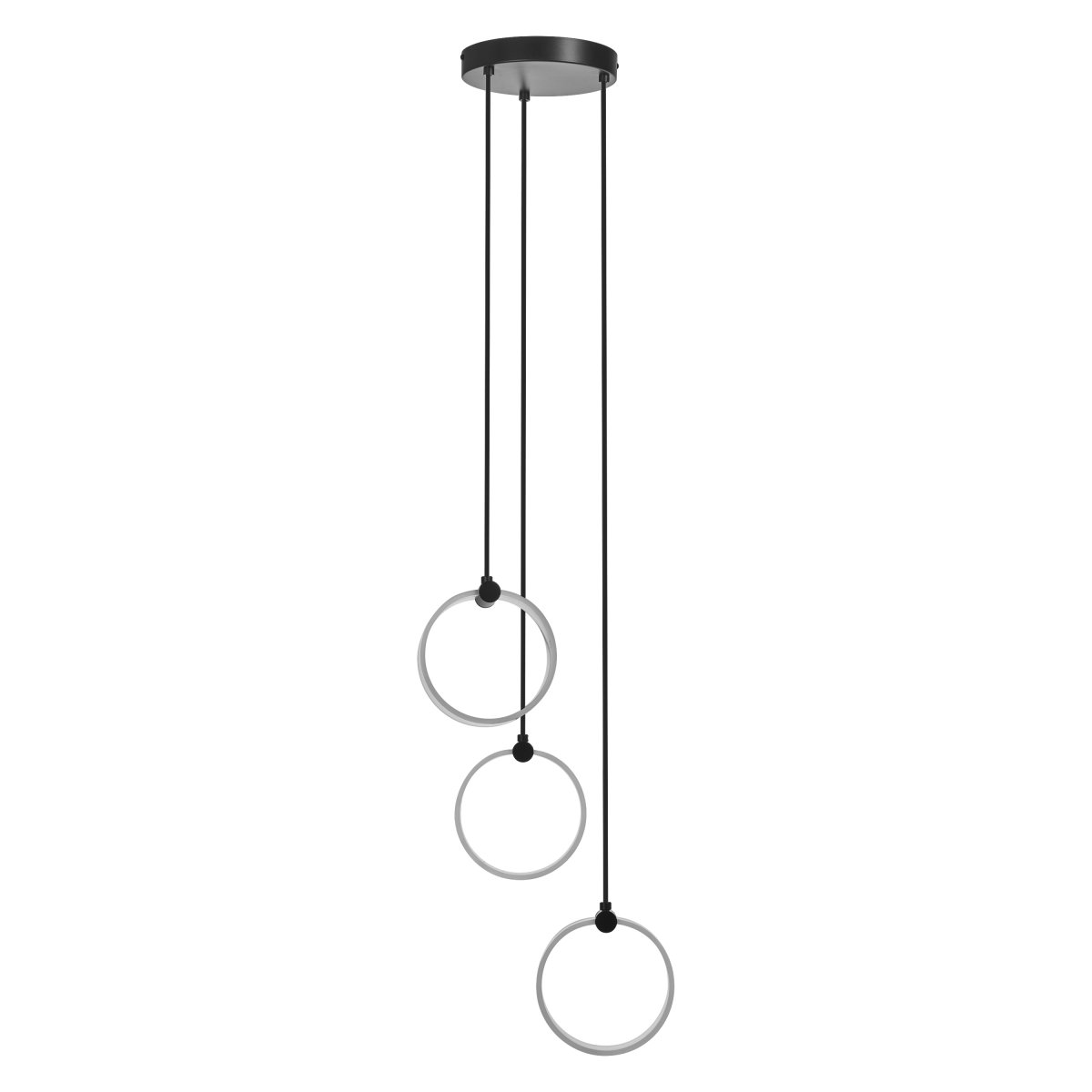 Circle PL Ø30 Zwart hanglamp Van Osram - In de eerste fase schijnt de lamp in een warm wit licht van 3000K, in de tweede fase schijnt hij in een koud wit licht van 4200K en in de derde fase schijnt hij in 6500K (daglicht).