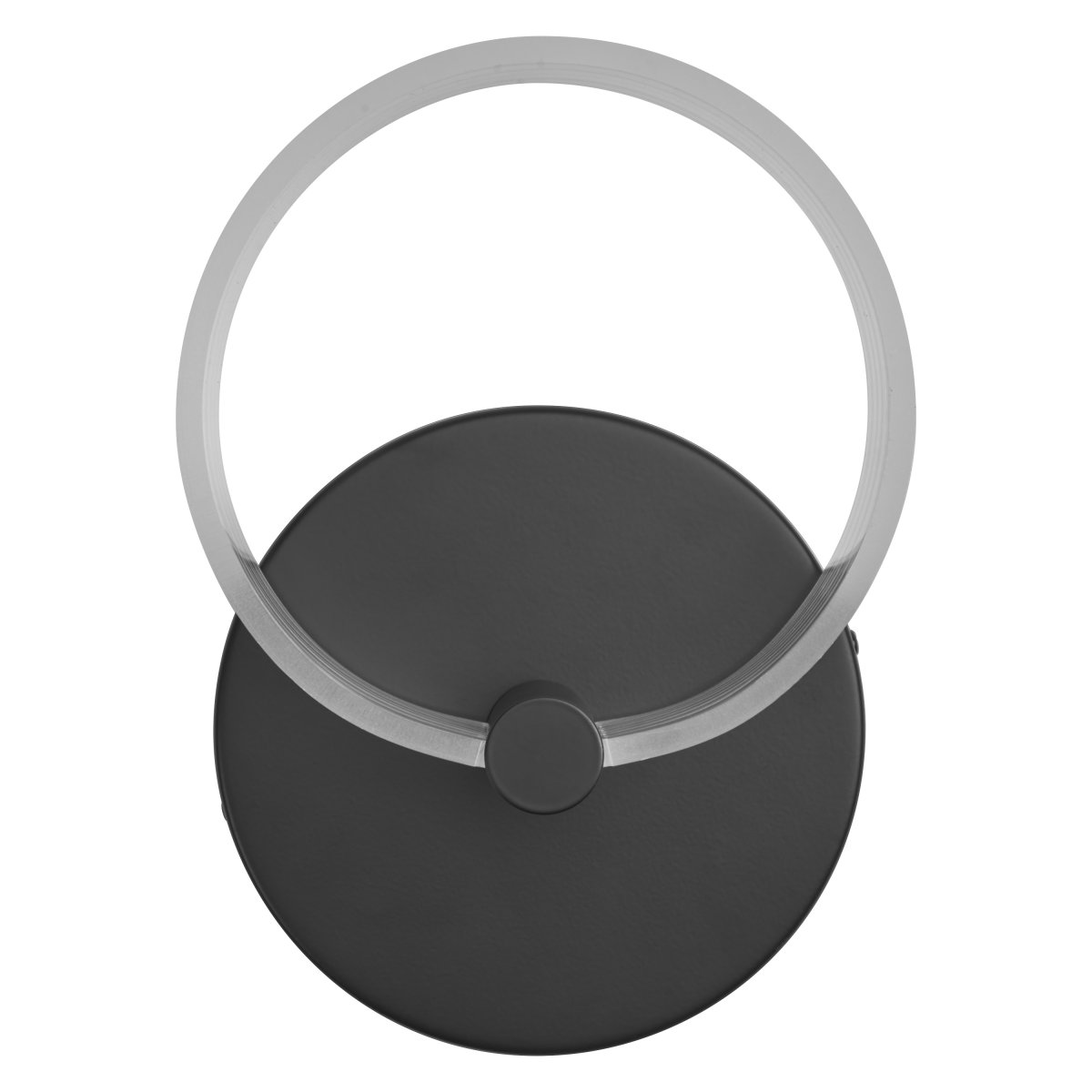 Circle PL 23cm Zwart wandlamp Van Ledvance - In de eerste fase schijnt de lamp in een warm wit licht van 3000K, in de tweede fase schijnt hij in een koud wit licht van 4200K en in de derde fase schijnt hij in 6500K (daglicht).