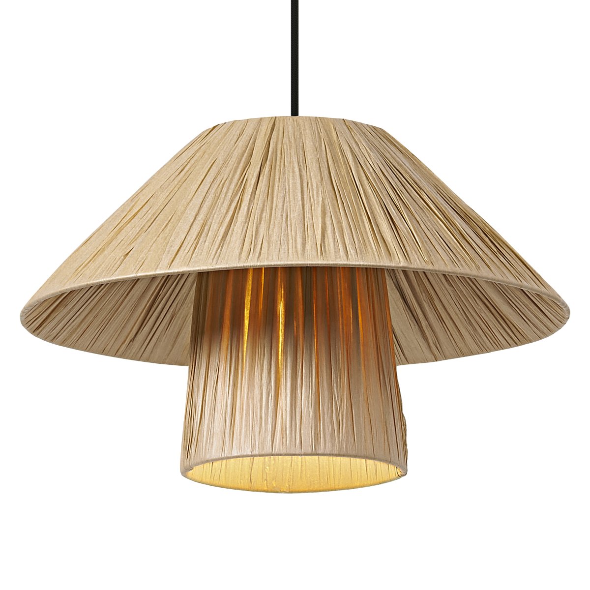 Bamboo Paper Hut Ø40 Natuur hanglamp Van Ledvance - Den naturliga formgivningen och det naturliga materialet g&ouml;r att den passar in i n&auml;stan alla hem och stilar.