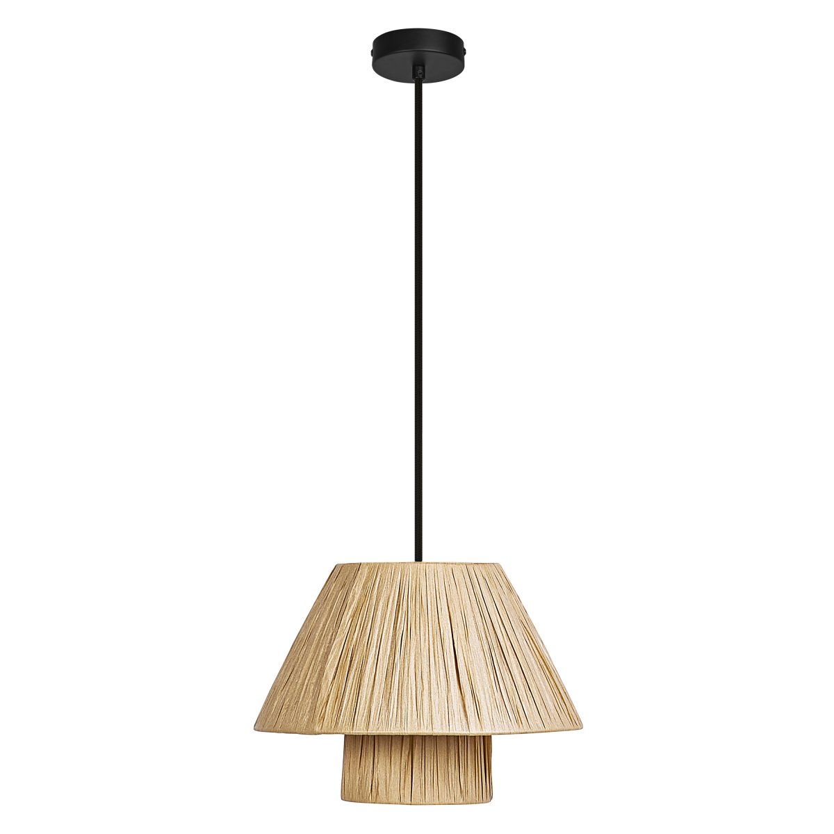 Bamboo Paper Hut Ø28 Natuur hanglamp Van Osram - Den naturliga formgivningen och det naturliga materialet g&ouml;r att den passar in i n&auml;stan alla hem och stilar.