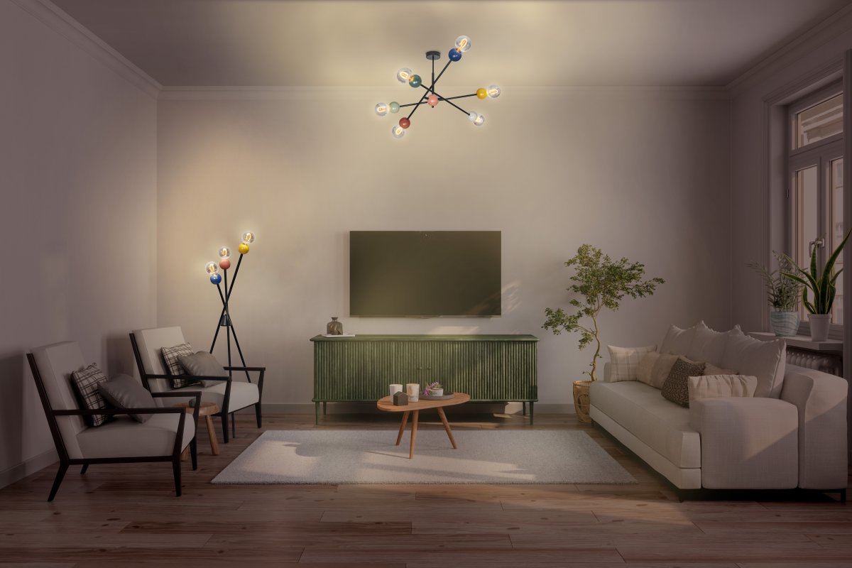 Bubble 70cm Veelkleurig plafondlamp Van Ledvance - Het is aan te raden om het in de slaapkamer of woonkamer te plaatsen.