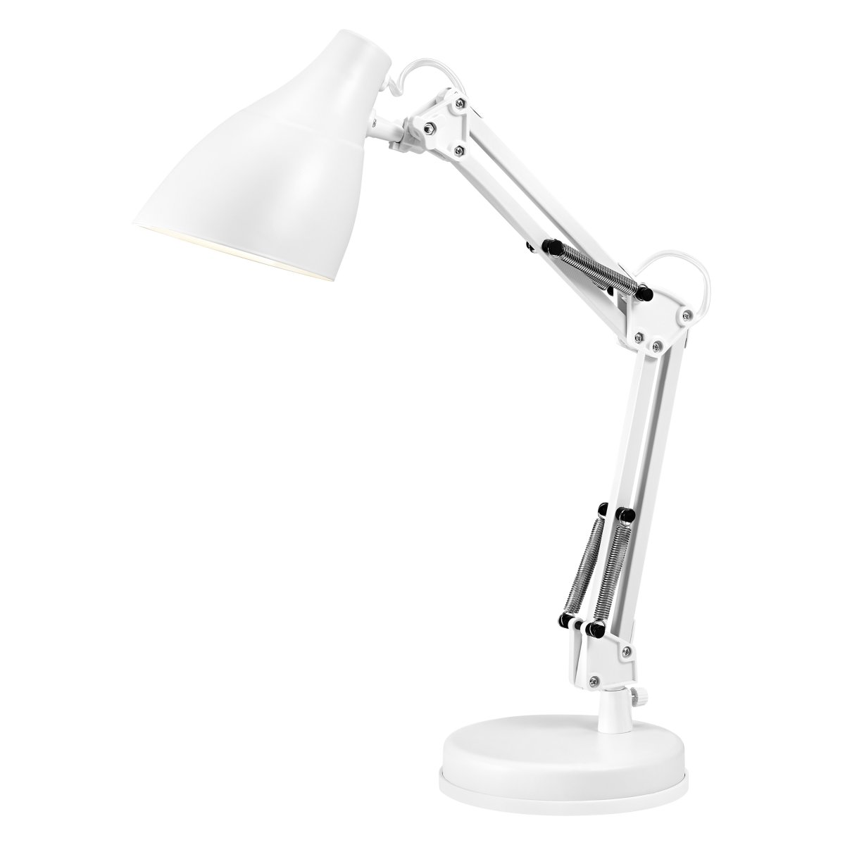Office Pear 40cm Wit bureaulamp Van Ledvance - Armen med tv&aring; leder g&aring;r att vinkla och justera i h&ouml;jd och sidled vilket g&ouml;r det till en flexibel lampa, ut&ouml;ver det har den en vridbar sk&auml;rm f&ouml;r individuell inst&auml;llning av ljuset.