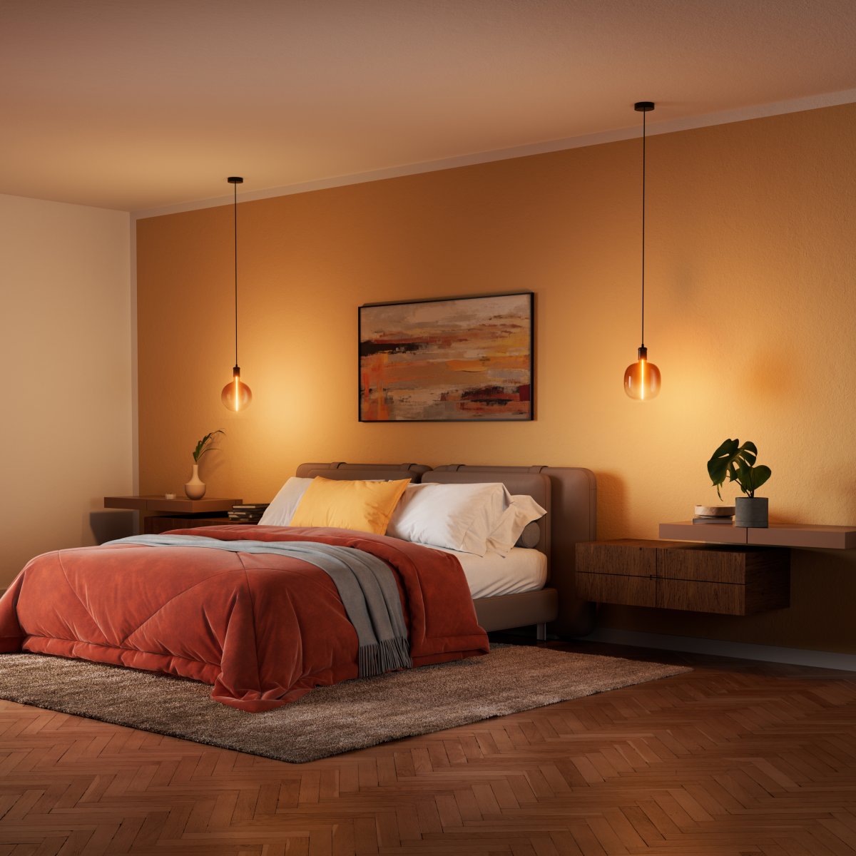 Bobbin Ø10 Zwart hanglamp Van Ledvance - Det simpla upph&auml;nget ger dig m&aring;nga m&ouml;jligheter, du kan f&ouml;rslagsvis placera flera i grupp eller i rad &ouml;ver matbordet eller i vardagsrummet.