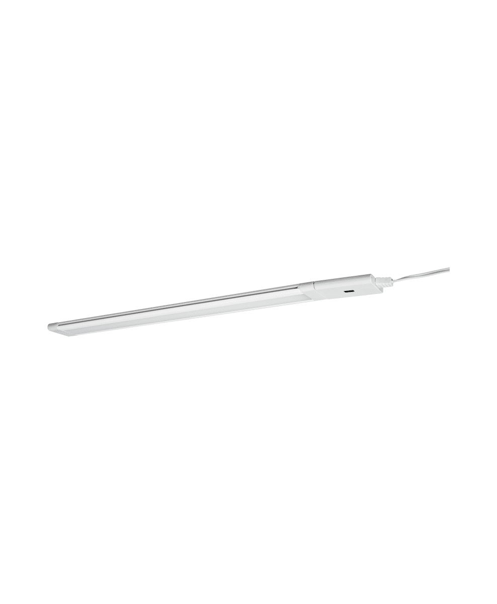 Slim Sensor 55cm 2-Pack Wit Van Osram - De lamp is eenvoudig te bevestigen met dubbelzijdig plakband of schroeven en wordt met een standaard stekker in een stopcontact gestoken.