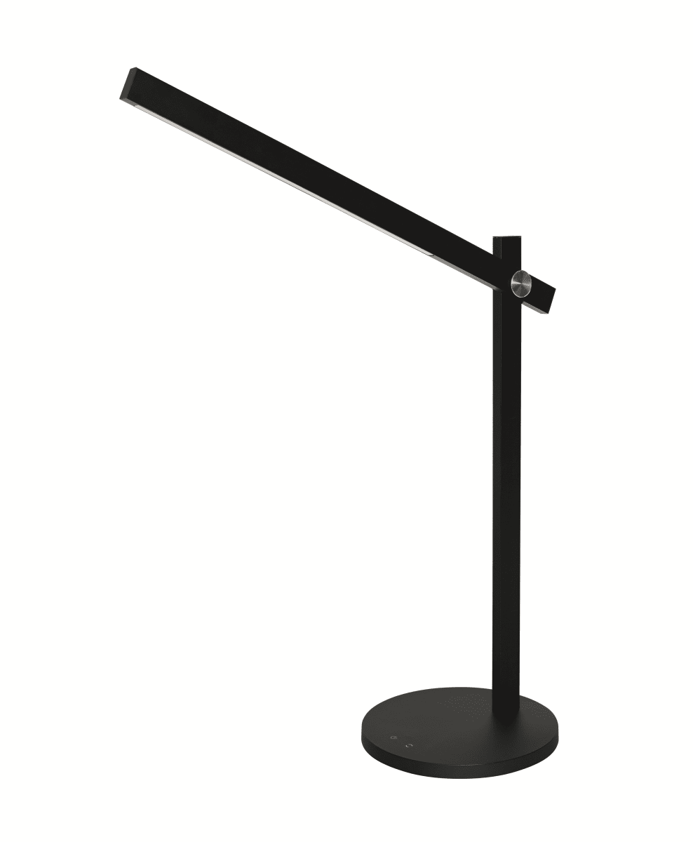 Panan 43cm Zwart bureaulamp Van Ledvance - B&aring;da ljusstyrkan och f&auml;rgtemperaturen g&aring;r att justera i tre steg med touchbrytaren p&aring; lampfoten.
