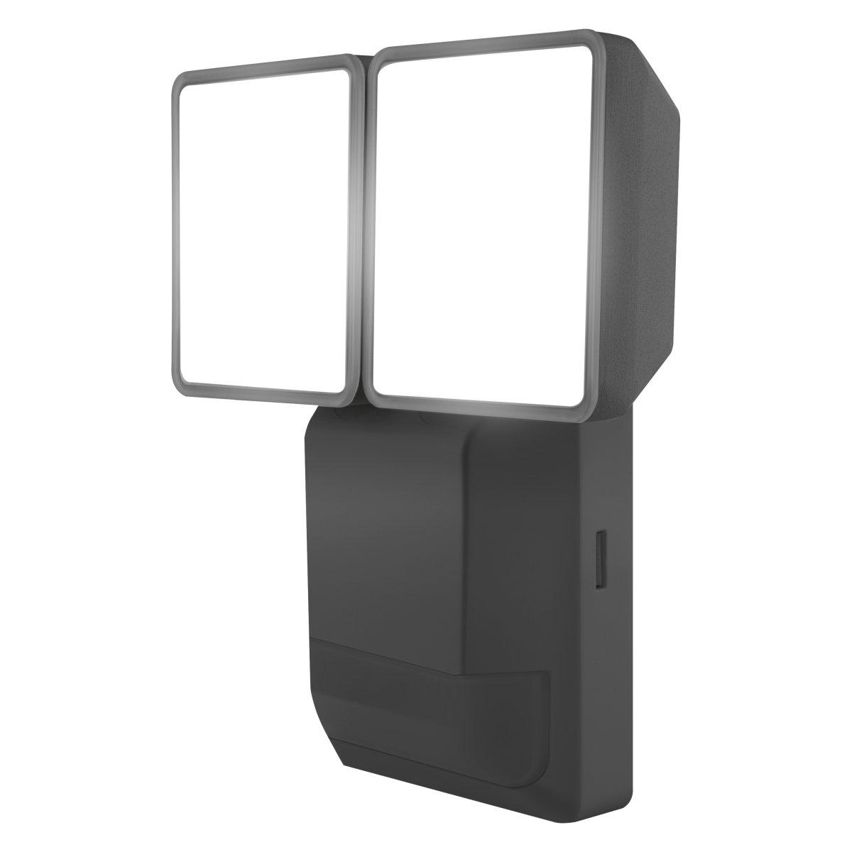 PRO Spot Sensor 16W Donkergrijs buitenlamp Van Osram - Den inbyggda r&ouml;relse-&nbsp;och skymningssensorn g&ouml;r att lampan t&auml;nds automatiskt vid r&ouml;relse i m&ouml;rker, vilket ger b&aring;de s&auml;kerhet och energieffektivitet.