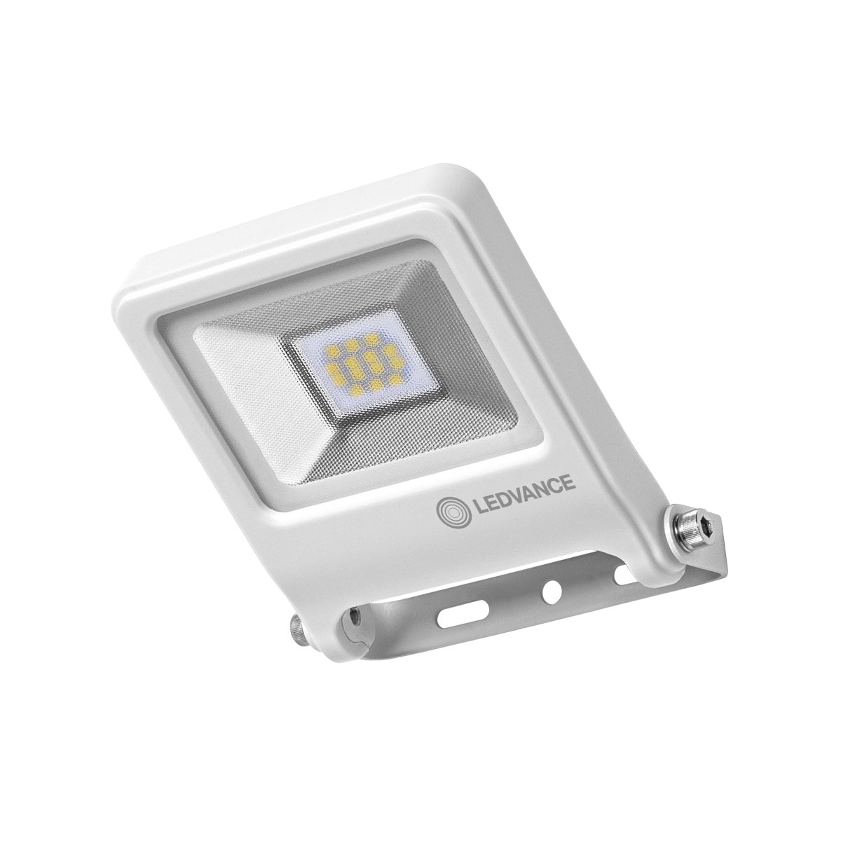 Flood 10W Wit buitenlamp Van Osram - Den robusta konstruktionen och det kraftfulla ljuset ger trygg och p&aring;litlig belysning &aring;ret runt.