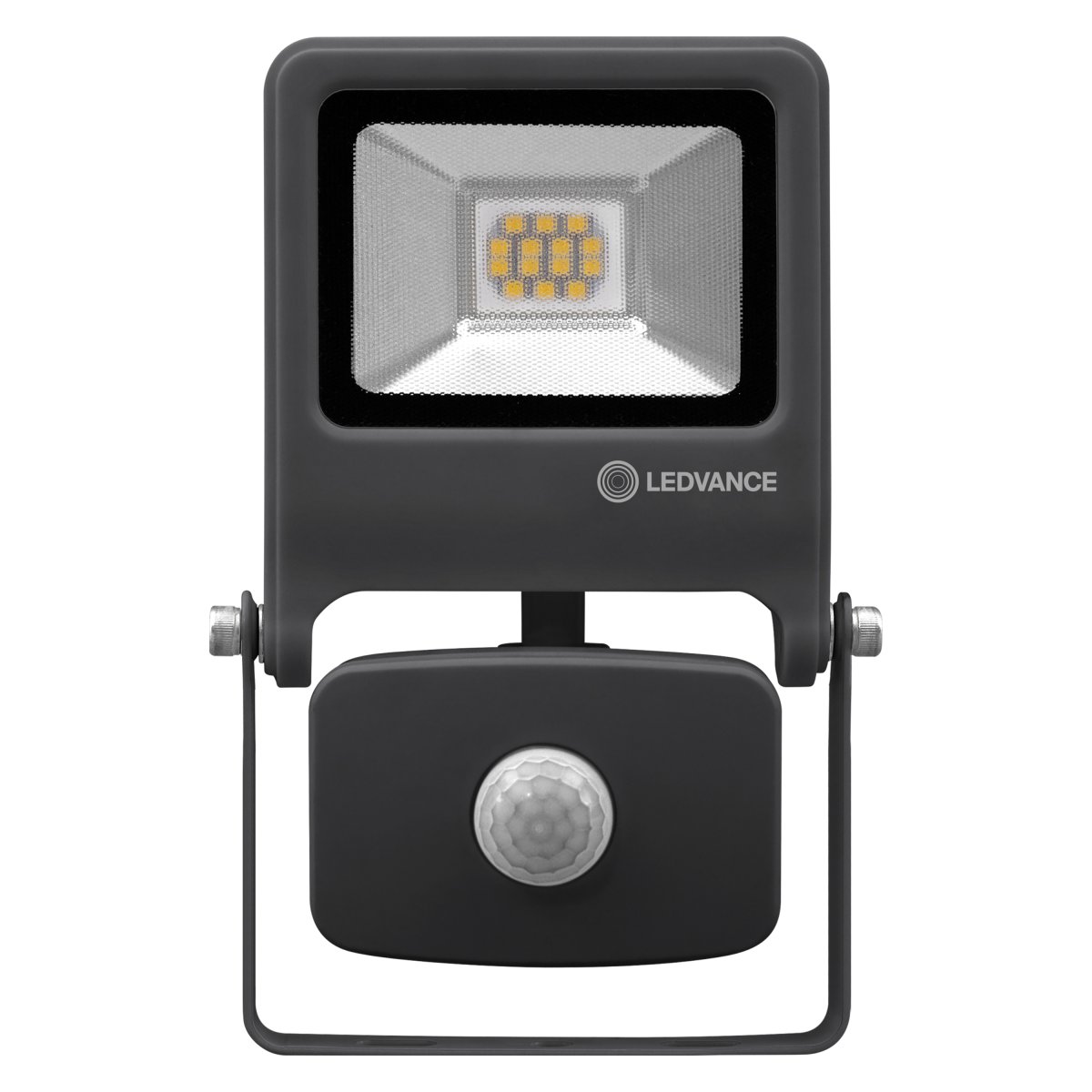 Flood Sensor 10W Donkergrijs buitenlamp Van Osram - Flood Sensor 10W &auml;r en kraftfull och energieffektiv str&aring;lkastare med IP44-klassning, vilket g&ouml;r den idealisk f&ouml;r utomhusbruk.