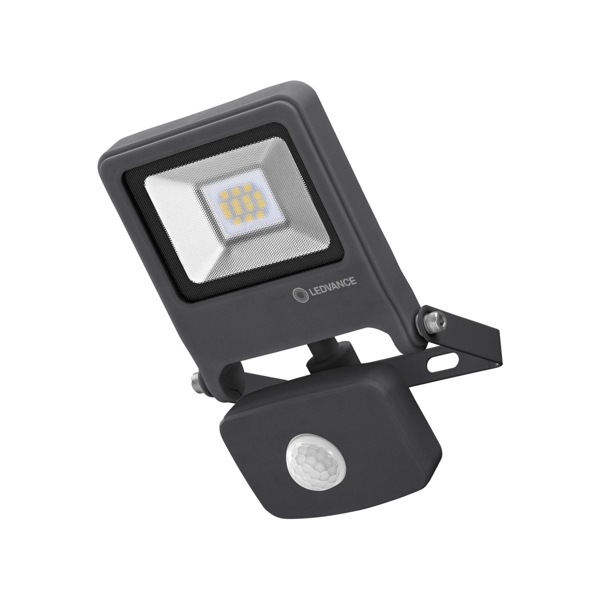 Flood Sensor 10W Donkergrijs buitenlamp Van Osram - Flood Sensor 10W &auml;r en kraftfull och energieffektiv str&aring;lkastare med IP44-klassning, vilket g&ouml;r den idealisk f&ouml;r utomhusbruk.