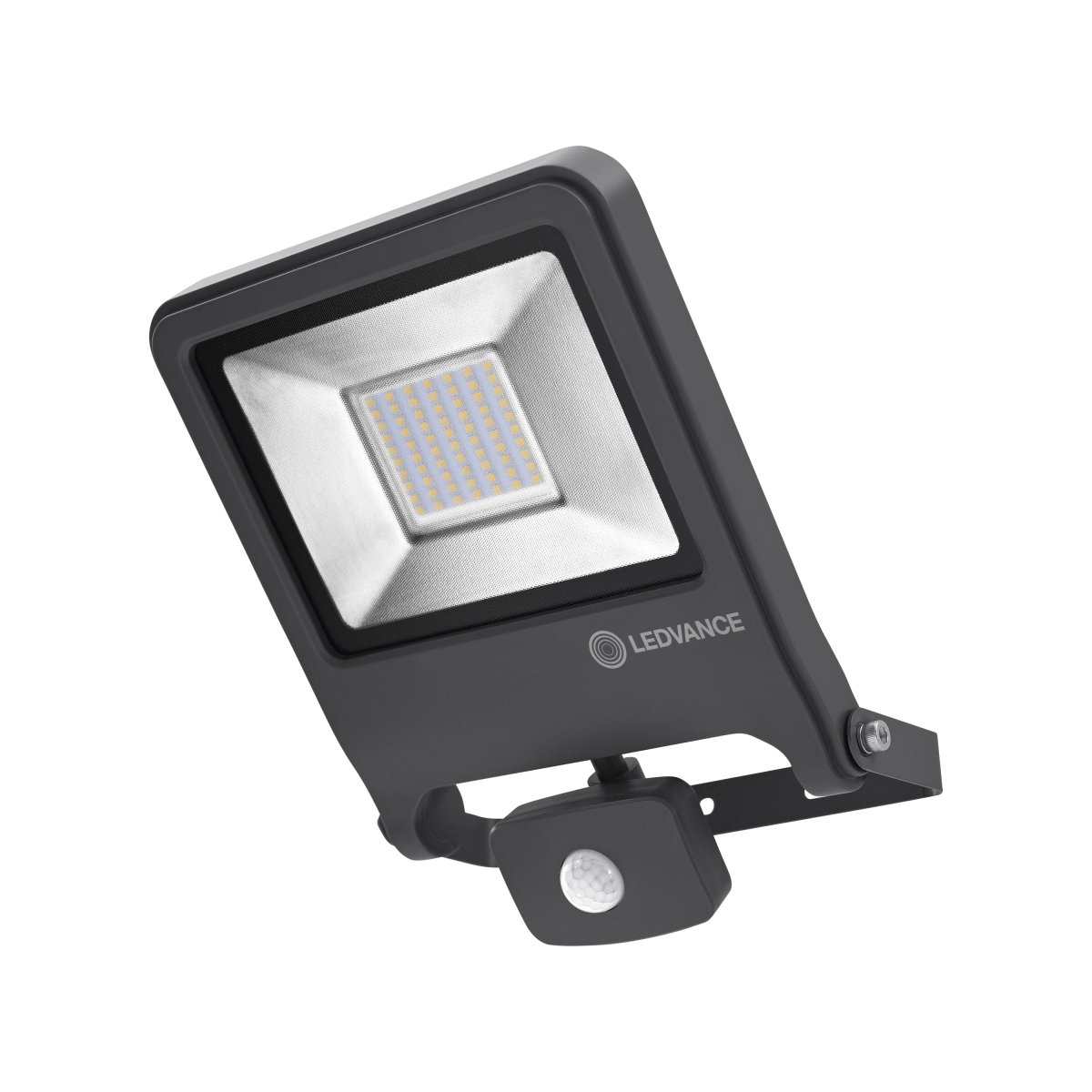 Flood Sensor 50W Donkergrijs buitenlamp Van Ledvance - Flood Sensor 50W &auml;r en kraftfull och energieffektiv str&aring;lkastare med IP44-klassning, vilket g&ouml;r den idealisk f&ouml;r utomhusbruk.