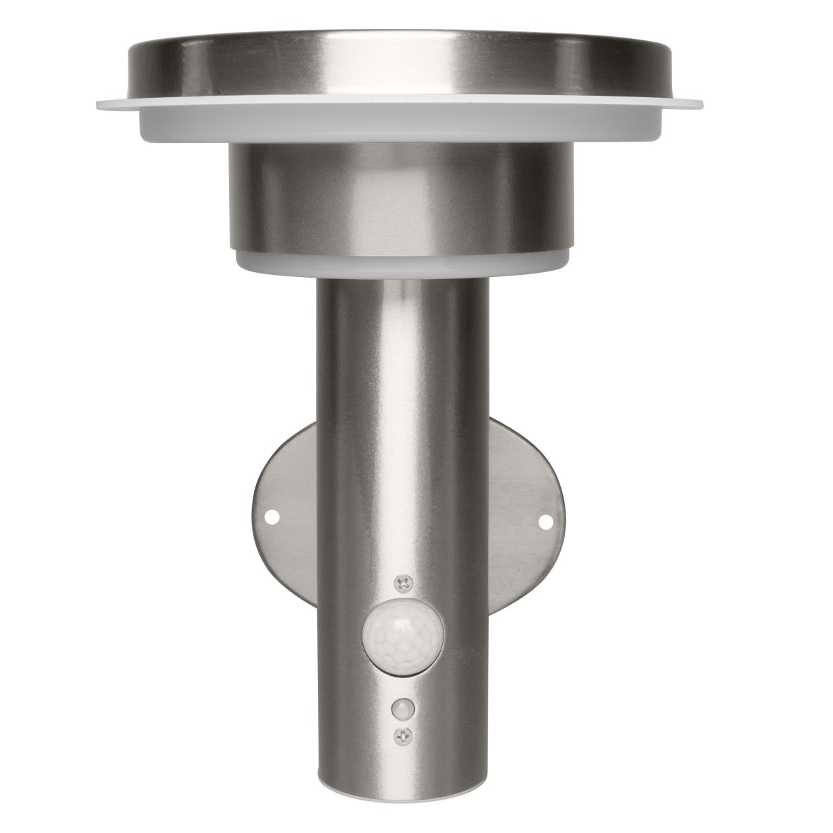 Double Circle Sensor Zilver solarlamp Van Ledvance - De ingebouwde PIR-bewegingssensor en daglichtsensor zorgen ervoor dat de lamp automatisch aangaat als er beweging is in het donker.