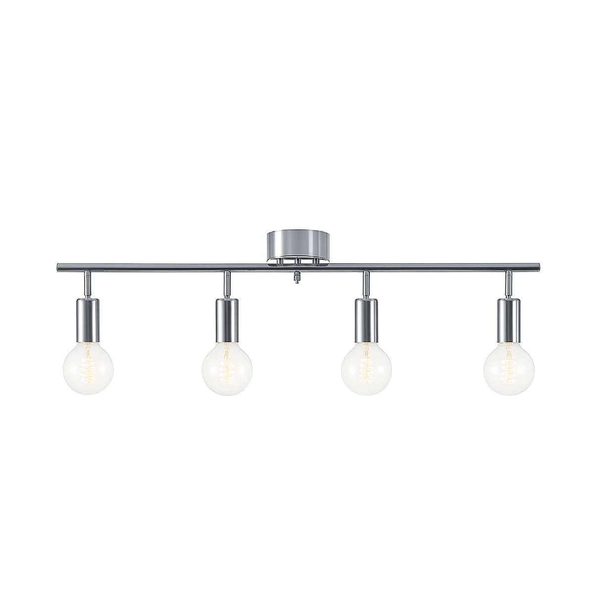 Aten 4 Zilver spot Van Lampan - Of u nu op zoek bent naar functionele verlichting voor in de keuken, woonkamer of hal, deze plafondspot biedt zowel stijl als effici&euml;ntie.
