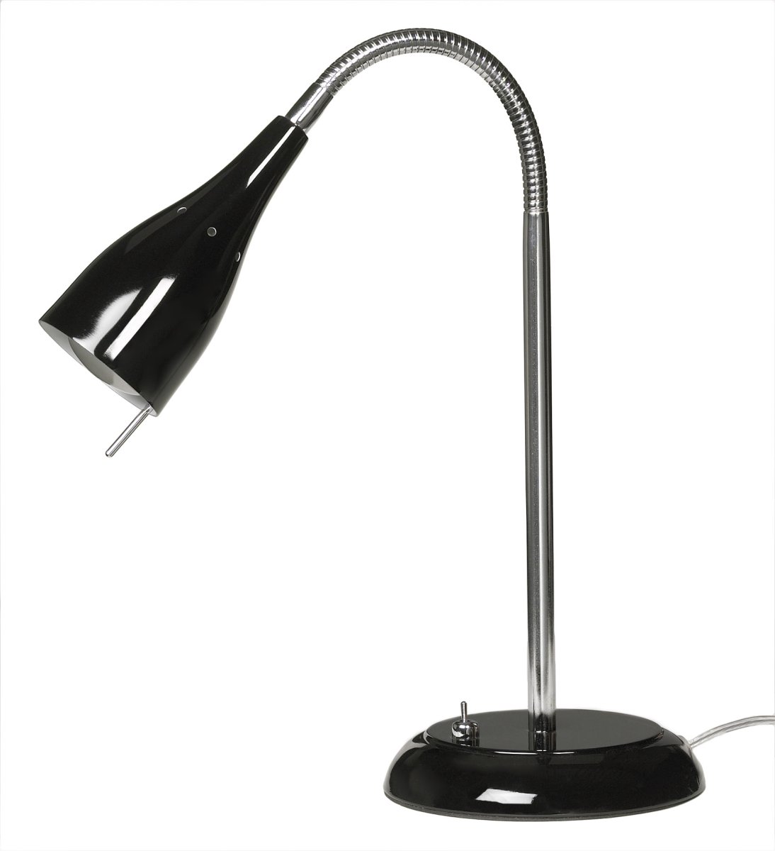 Tanum 40cm Zwart bureaulamp Van Armaturhantverk - Dankzij het tijdloze design en de praktische aan/uit-schakelaar op de voet is deze lamp een uitstekende keuze voor zowel moderne als klassieke interieurs.