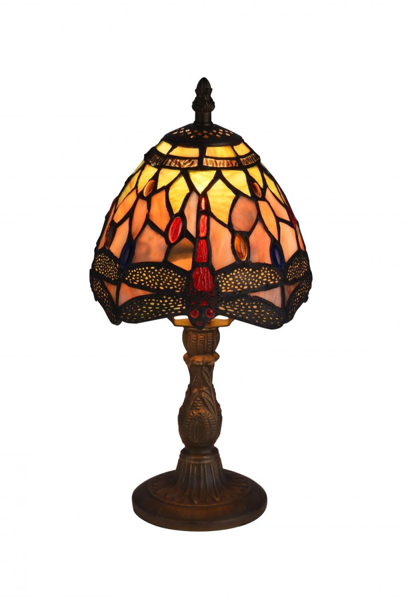  Trollslända Harmoni 32cm Veelkleurig Van Norrsken Design - Trollsl&aunda is een klassieke Tiffanylamp met een prachtig design met trollen in verschillende kleuren.