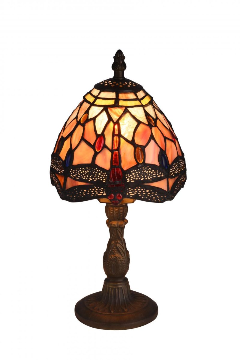  Trollslända Ädelsten 32cm Veelkleurig Van Norrsken Design - Trollsl&aunda is een klassieke Tiffany lamp met een prachtig design met een trollsl&aunda in verschillende kleuren.