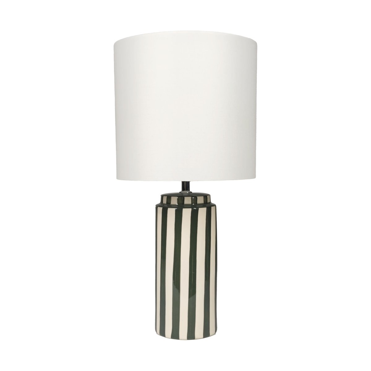 Faro 50cm Groen/wit tafellamp Van Nordic Lighting - Faro is een stijlvolle tafellamp die een klassieke vorm combineert met een grafische uitstraling.