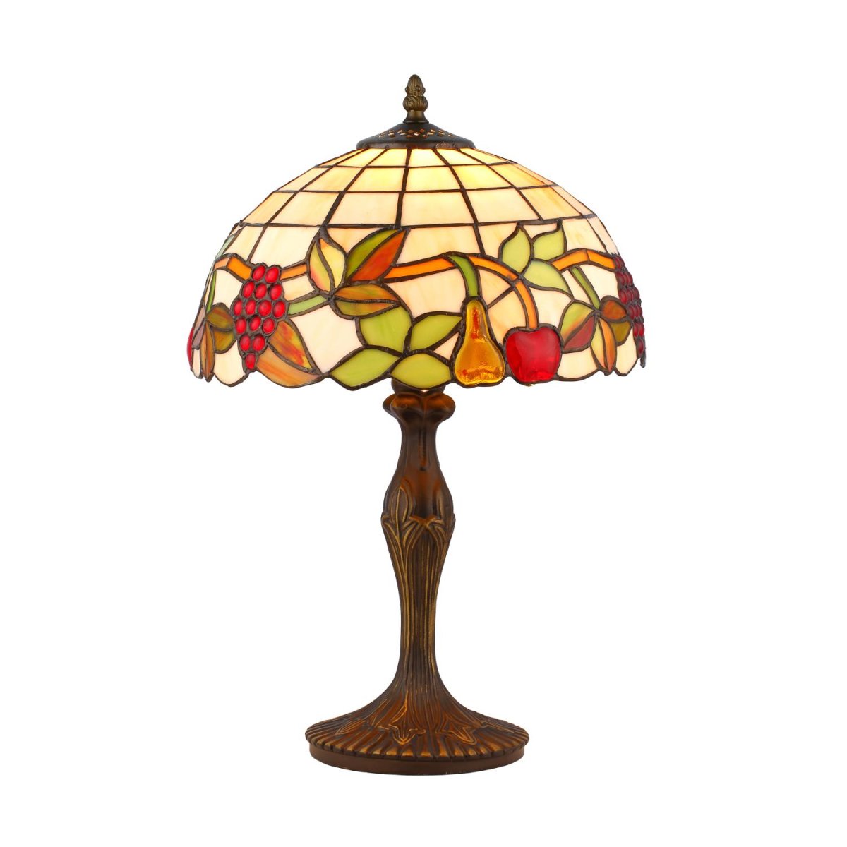 Frukter 46cm Veelkleurig Van Norrsken Design - Fruits is een klassieke Tiffany lamp met een prachtig design met fruit in verschillende kleuren.