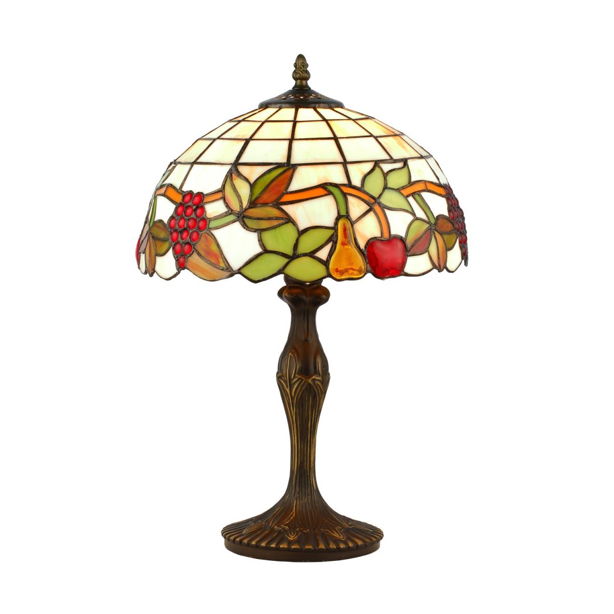 Frukter 46cm Veelkleurig Van Norrsken Design - Fruits is een klassieke Tiffany lamp met een prachtig design met fruit in verschillende kleuren.