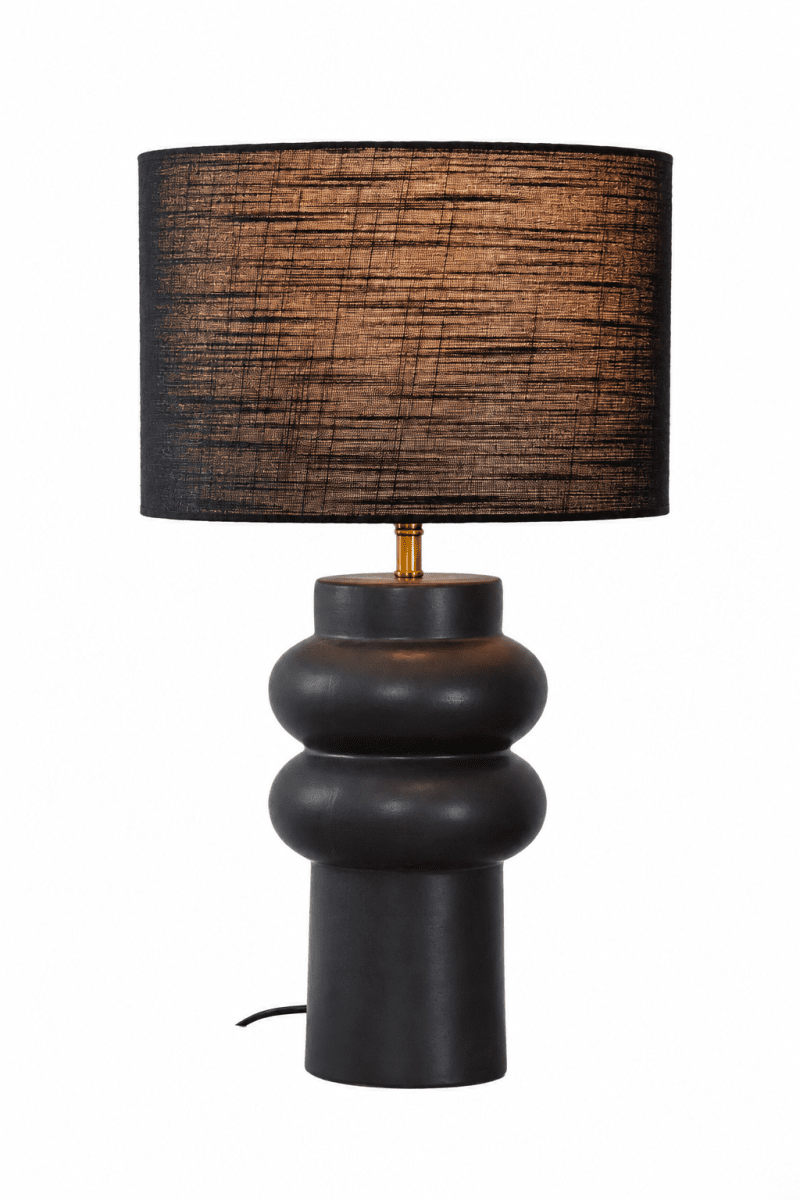 Anelli 56cm Zwart tafellamp Van Nordic Lighting - Geleverd met een 1,8 m zwart kunststof snoer en een aan/uit-schakelaar met stekker.