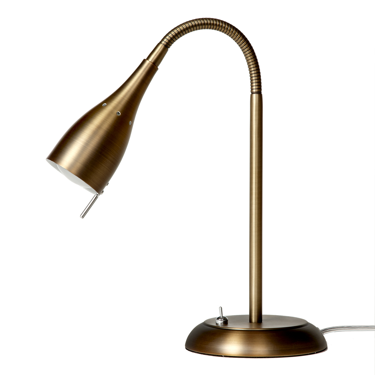 Tanum 40cm Oxyde bureaulamp Van Armaturhantverk - Dankzij het tijdloze design en de praktische aan/uit-schakelaar op de voet is deze lamp een uitstekende keuze voor zowel moderne als klassieke interieurs.