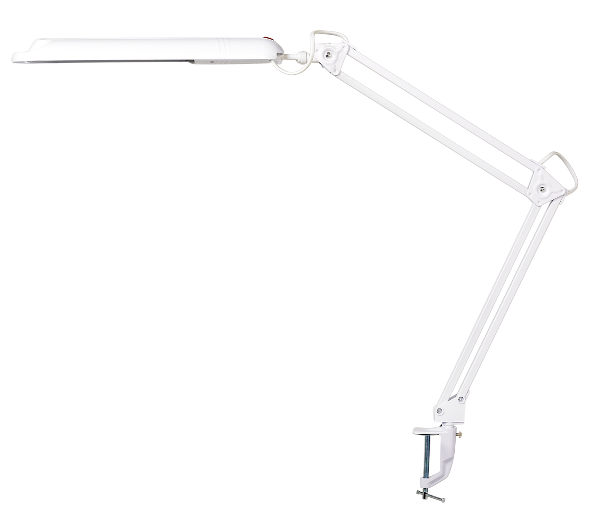 Swingo 110cm Wit bureaulamp Van Armaturhantverk - De krachtige arm en brede lichtbron zorgen voor een gelijkmatig licht over het gehele werkoppervlak, waardoor deze lamp ideaal is voor op kantoor, in de studeerkamer of voor hobbywerk.