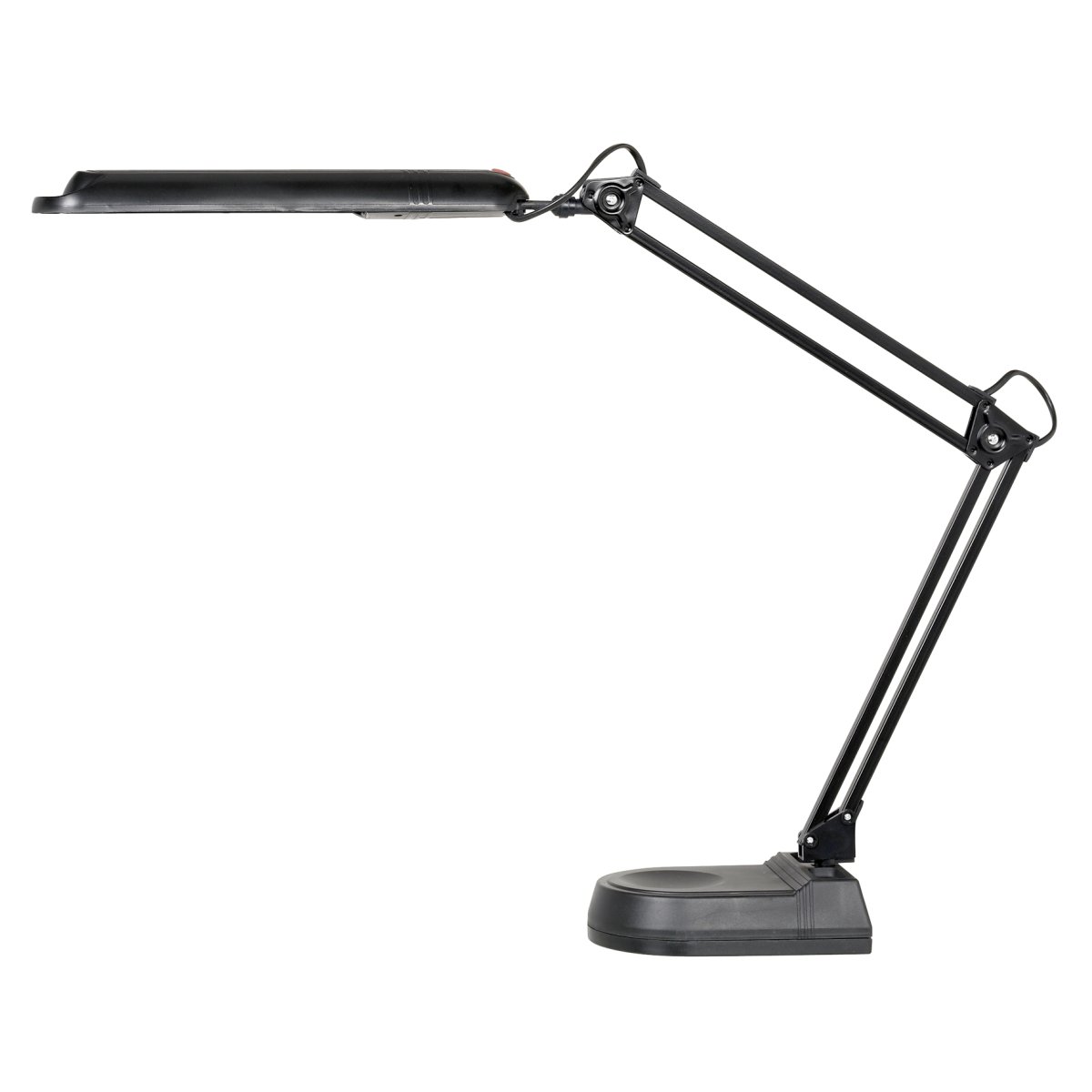 Swingo 110cm Zwart bureaulamp Van Armaturhantverk - Dankzij de flexibele arm en de brede lichtbron verspreidt hij krachtig en gelijkmatig licht over het gehele werkoppervlak.