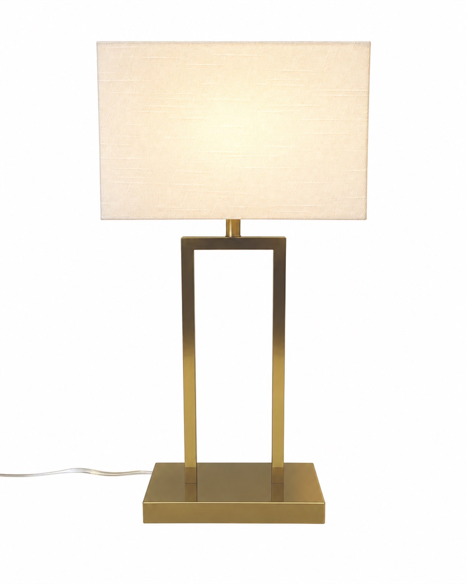 Gemma 52cm Messing tafellamp Van Nordic Lighting - Een elegante tafellamp van metaal met een stijlvolle messing afwerking die een warme en exclusieve indruk geeft.