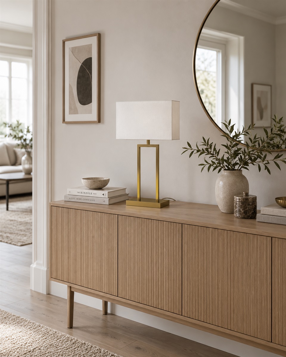 Gemma 52cm Messing tafellamp Van Nordic Lighting - Een elegante tafellamp van metaal met een stijlvolle messing afwerking die een warme en exclusieve indruk geeft.