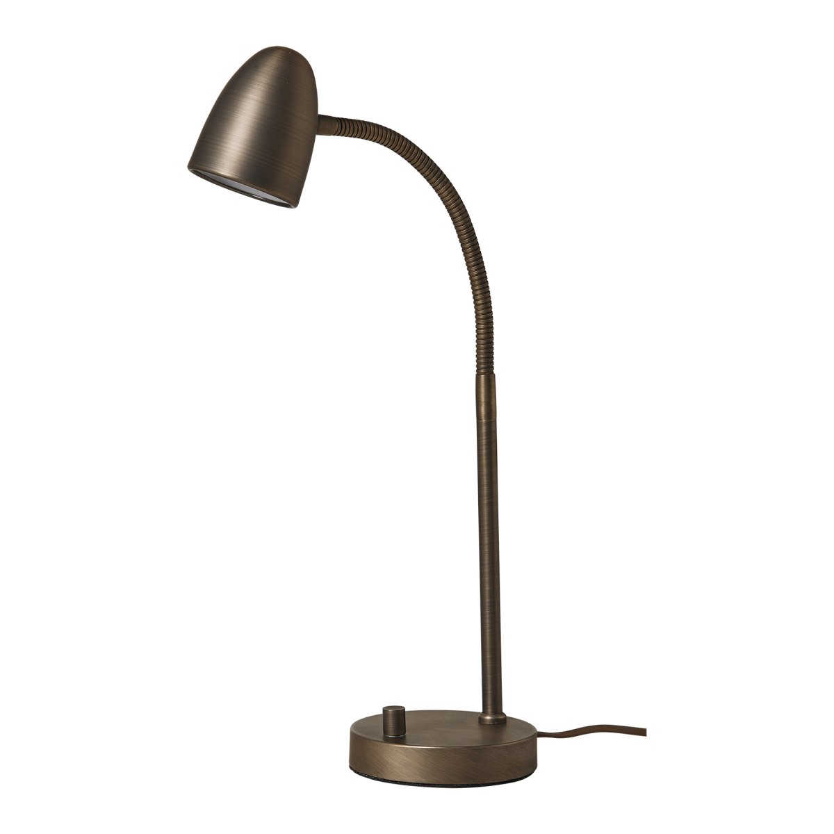 Koster 47cm Oxidebruin bureaulamp Van Armaturhantverk - Dankzij het tijdloze design en de handige dimmer op de voet is deze lamp een uitstekende keuze voor zowel moderne als klassieke interieurs.