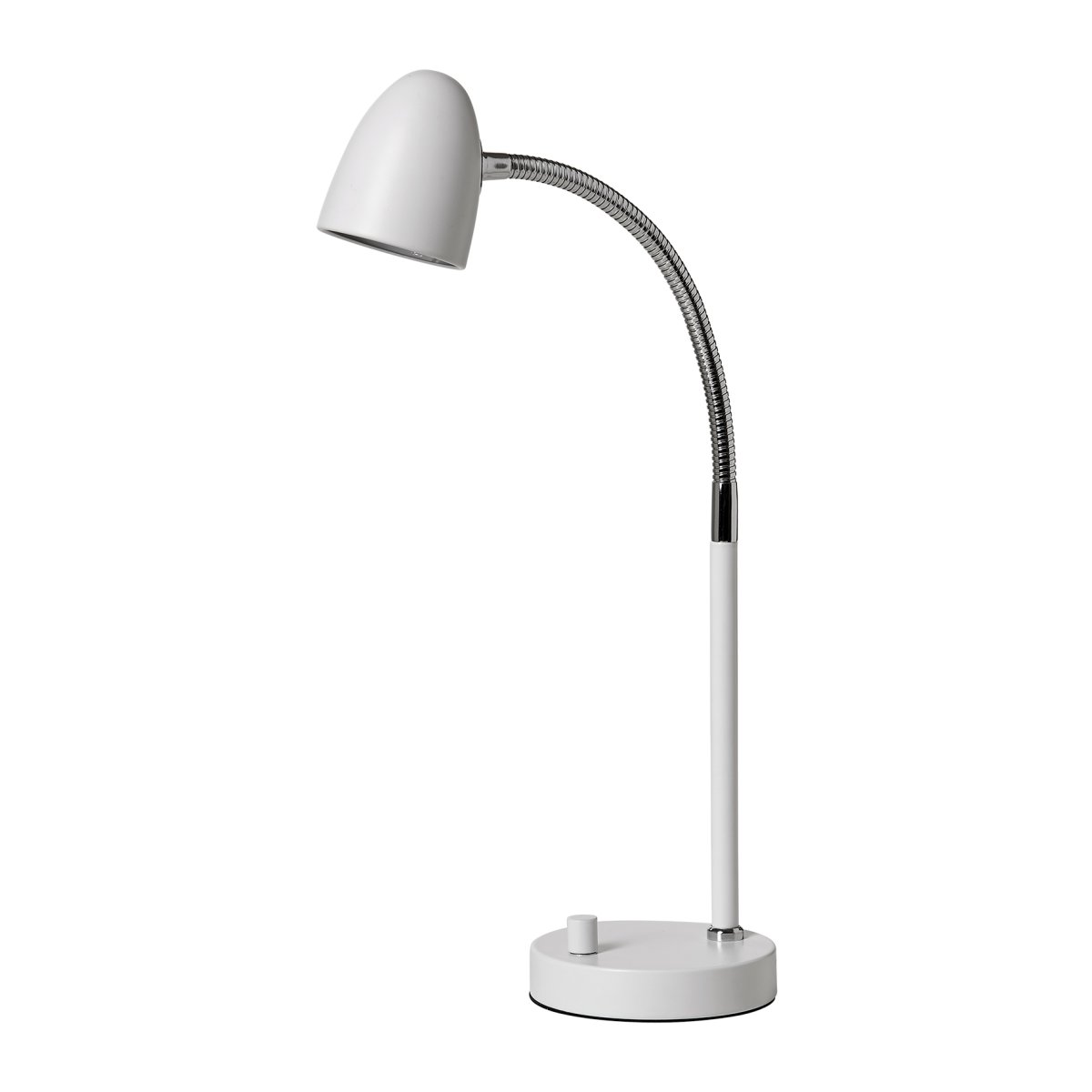 Koster 47cm Wit bureaulamp Van Armaturhantverk - Dankzij het tijdloze design en de handige dimmer op de voet is deze lamp een uitstekende keuze voor zowel moderne als klassieke interieurs.