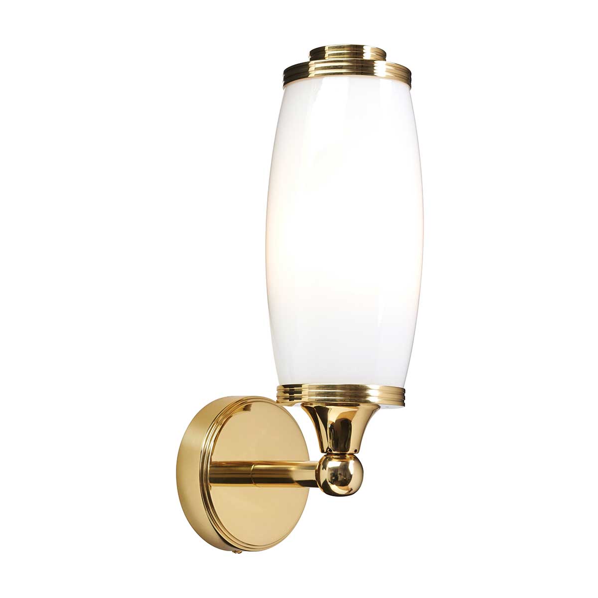 Eliot 28cm Gepolijst messing badkamerlamp Van Elstead Lighting - Een vervangbare G9-lichtbron van 3W, met een lichtopbrengst van 300lm en een kleurtemperatuur van 3000K (niet dimbaar), is inbegrepen.