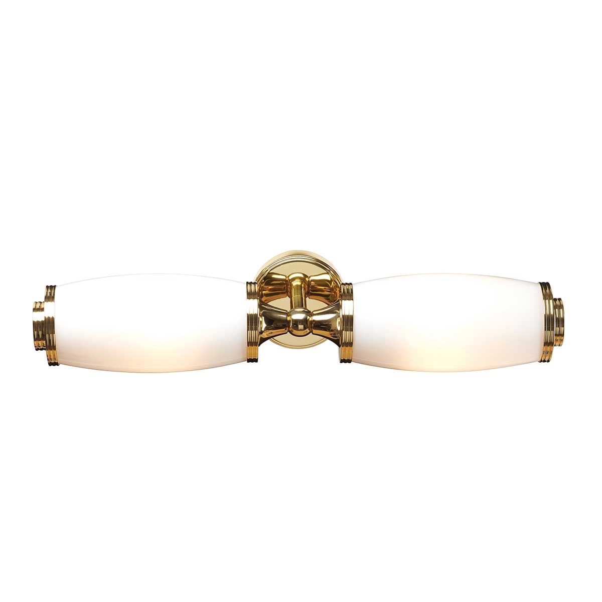 Eliot 47cm Gepolijst messing badkamerlamp Van Elstead Lighting - Inclusief vervangbare G9-lichtbronnen van 3W, met een lichtopbrengst van 300lm en een kleurtemperatuur van 3000K (niet dimbaar).