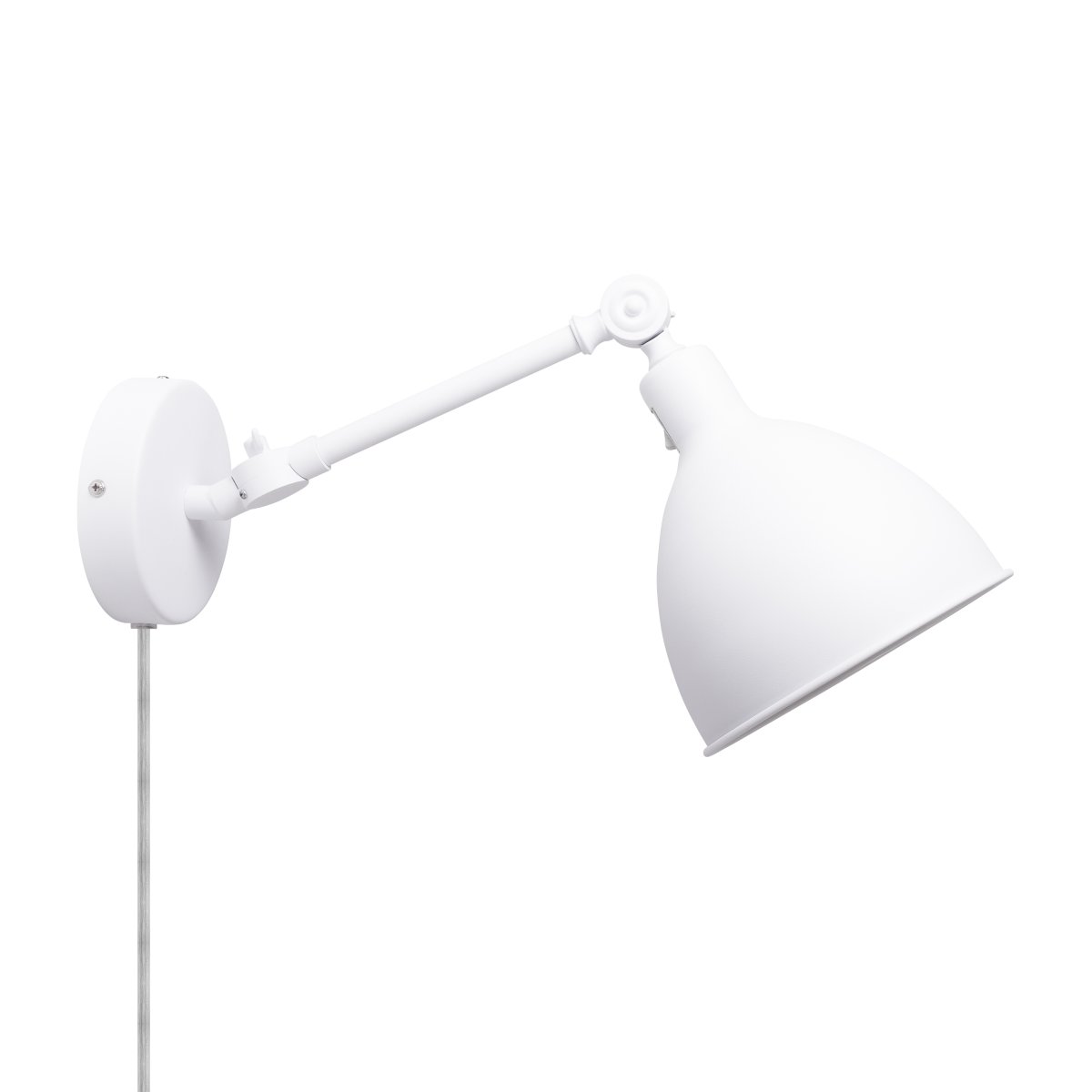 Bazar mini 50cm Zanderig wit wandlamp Van By Rydéns - De Bazar mini wandlamp is een aanvulling op de Bazar familie; een kleiner en makkelijker te plaatsen model dat zowel geschikt is als leeslamp in de slaapkamer, maar ook als extra licht boven de kookboeken in de keuken!