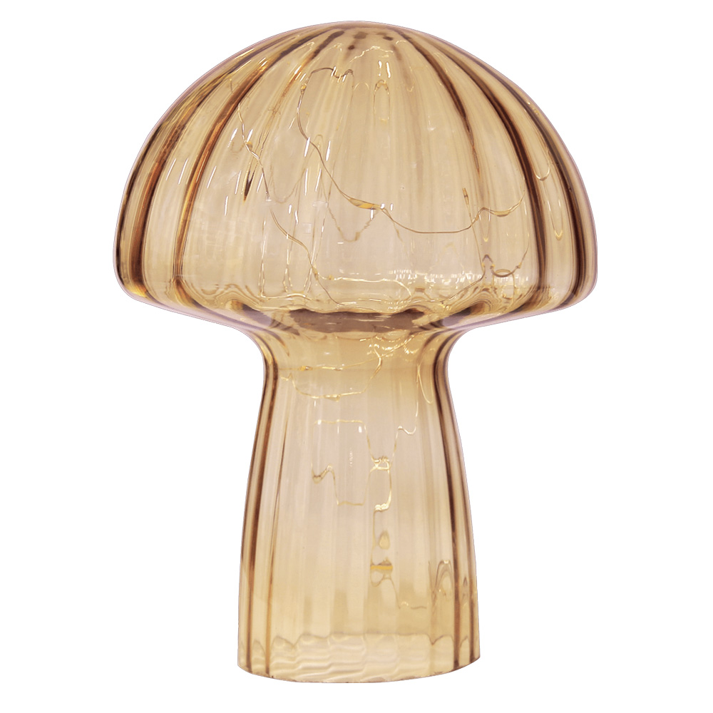 Mushroom 23cm Beige tafellamp Van Pixie Design - De lamp is voorzien van een timer en een praktische 5-staps dimmer, waarmee u het licht naar wens kunt aanpassen.