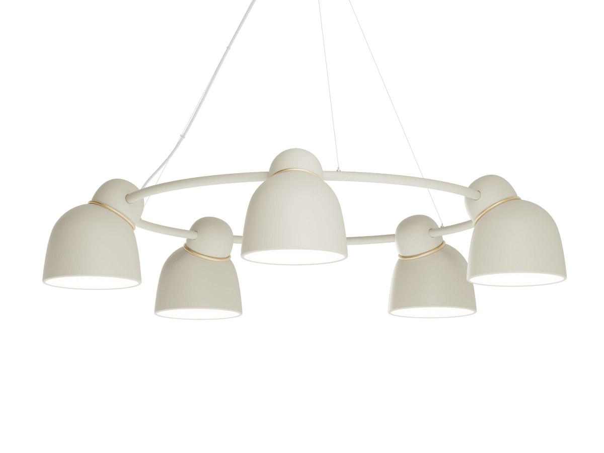 Bird Ø95 Zand/messing hanglamp Van Belid - 