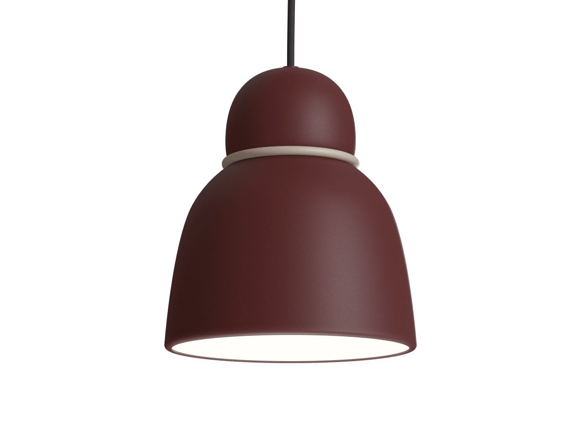 Bird Ø17 Donkerrood/messing hanglamp Van Belid - 