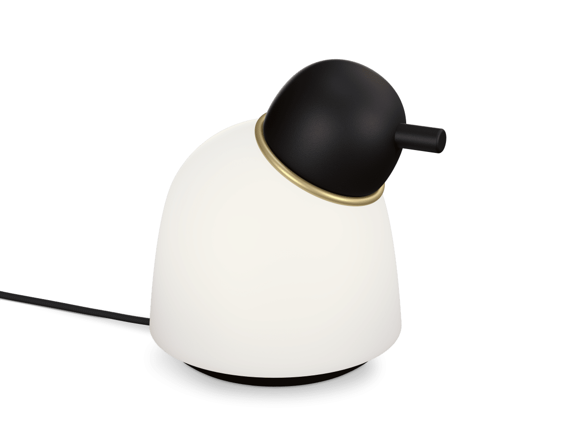 Bird 22cm Zwart/messing tafellamp Van Belid - 