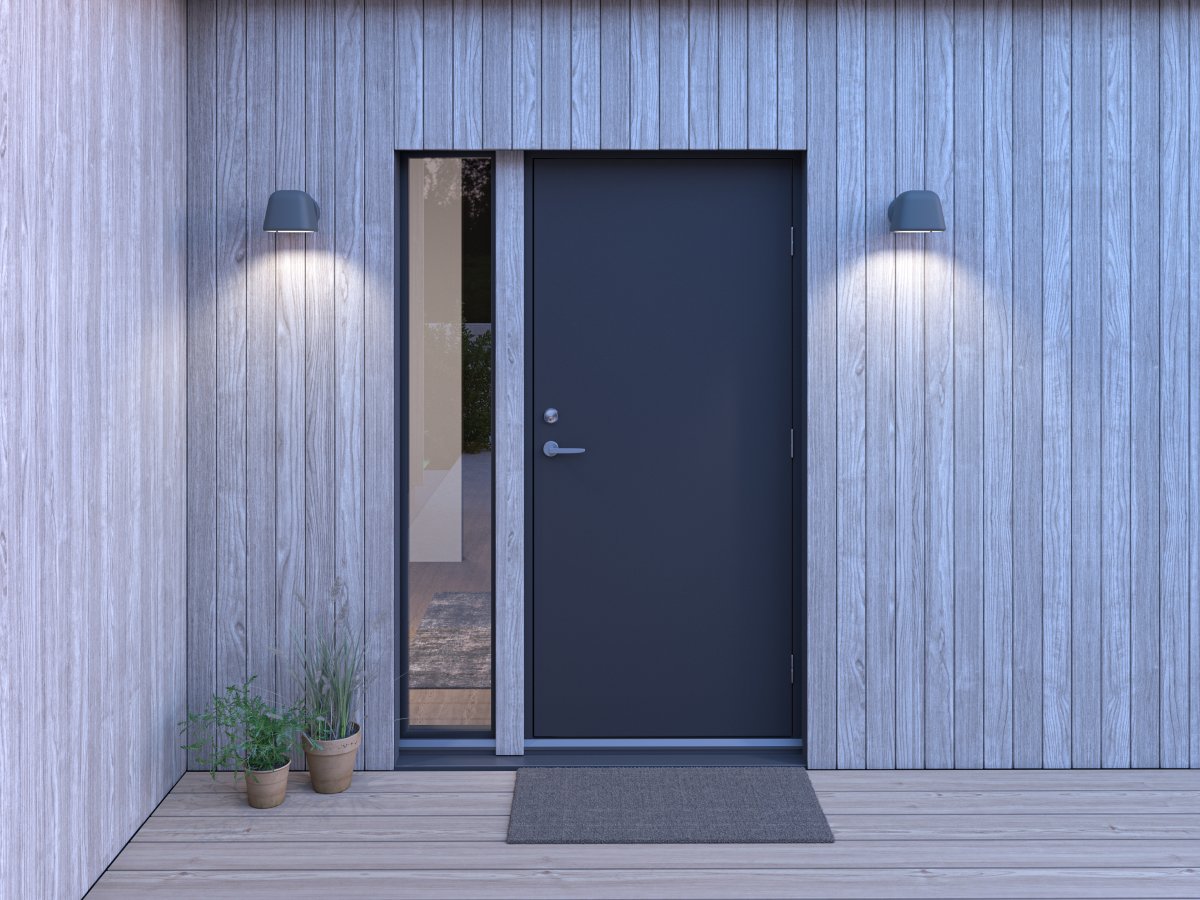 Boo Grafietgrijs buitenlamp Van Belid - Gemaakt in Varberg van gerecycled aluminium met een prachtige structuur in het oppervlak.
