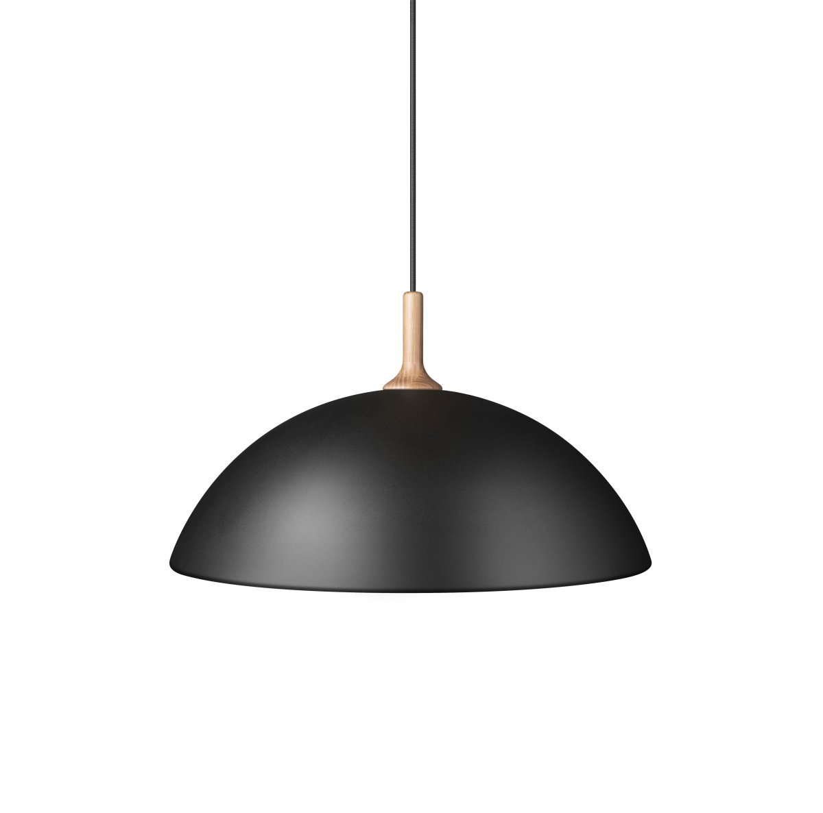 Bowl Ø60 Matzwart hanglamp Van Herstal - Med sin skandinaviska h&auml;rkomst skapar denna pendel en k&auml;nsla av rymd i ditt rum.