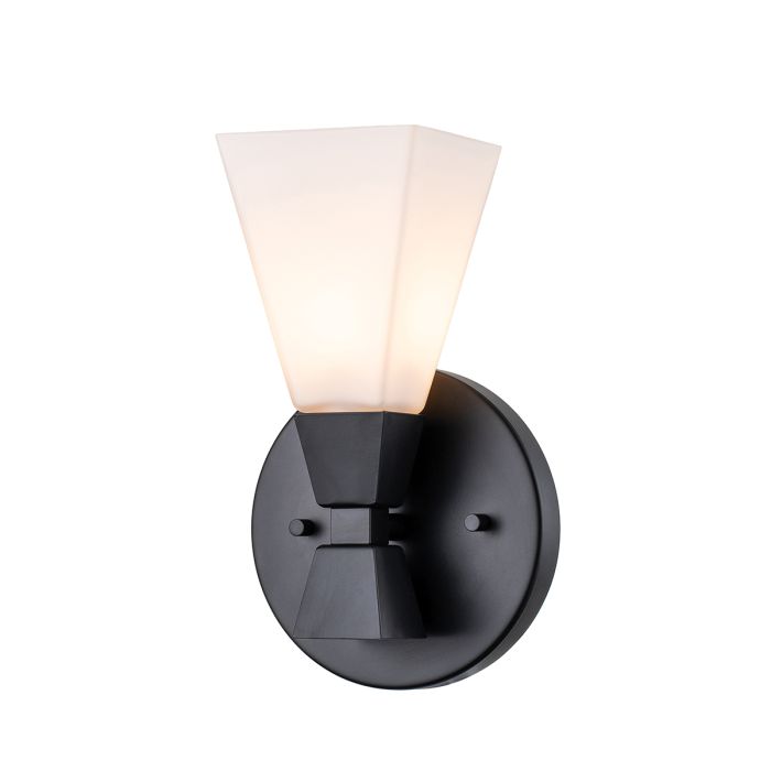 Bowtie 15cm Zwart badkamerlamp Van Elstead Lighting - De matzwarte wandlamp Bowtie is een moderne spiegellamp met een IP44-classificatie, waardoor deze geschikt is voor badkamers, maar ook voor andere interieurs, zoals wasruimtes of gastentoiletten.