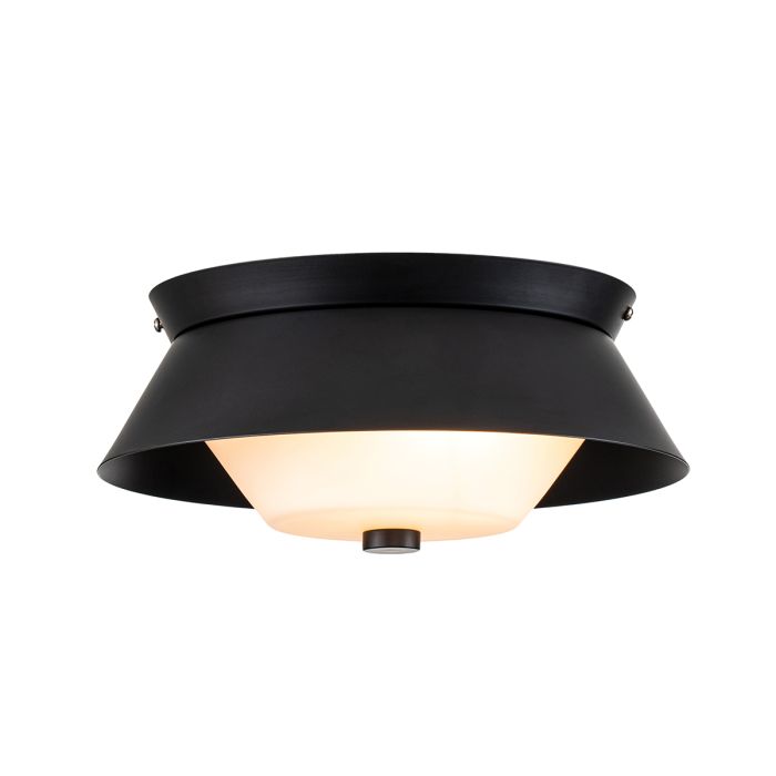 Bowtie Ø25 Zwart badkamerlamp Van Elstead Lighting - De matzwarte plafondlamp Bowtie is een moderne plafondlamp met een IP44-classificatie, waardoor deze geschikt is voor badkamers, maar ook voor andere interieurs, zoals wasruimtes of gastentoiletten.