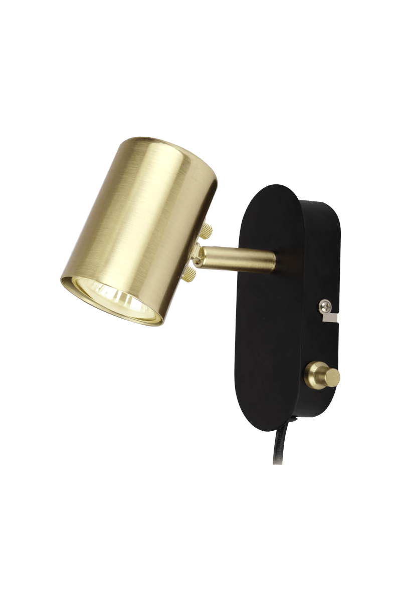 Balder Mat Messing leeslamp Van Aneta Lighting - Balder combineert stijlvol design met functionaliteit en is ideaal als leeslamp in de slaapkamer of om details in de woonkamer te accentueren.