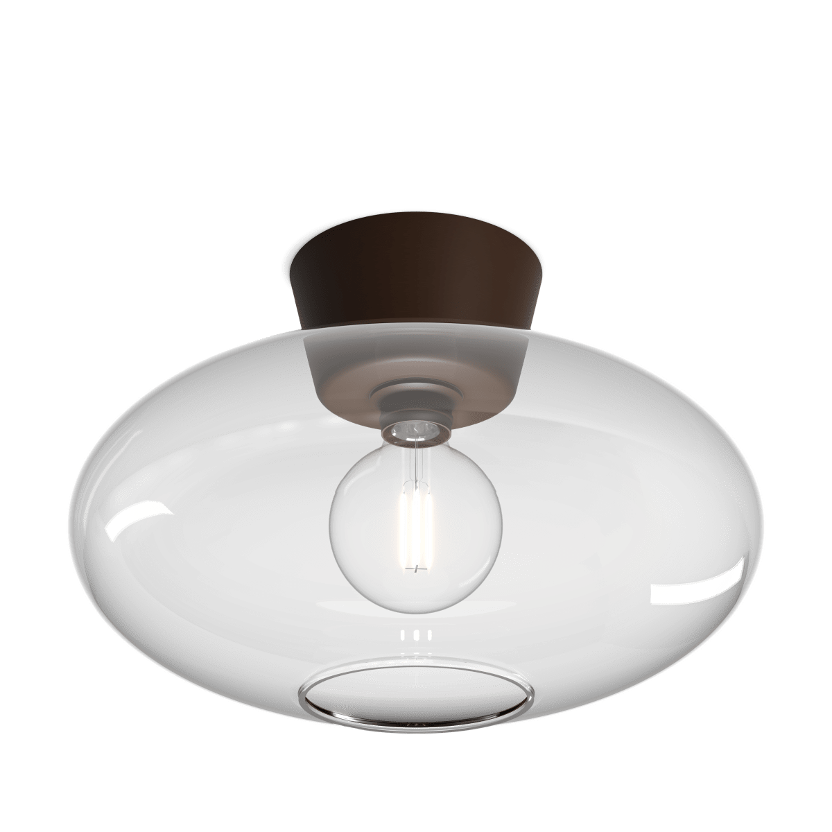 Bullo Ø38 Oxide/transparant plafondlamp Van Belid - Bullo is een tijdloze en stijlvolle klassieker voor in huis.