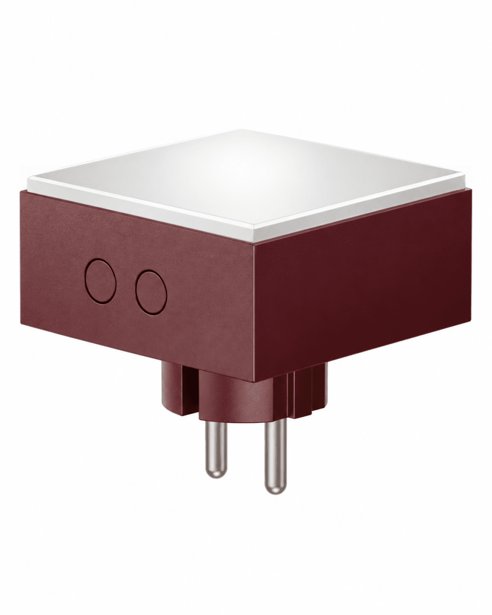 LAMP 1 - EU Bourgogne Van Avolt - Deze handige kleine lamp kan direct in het stopcontact (230V) worden gestoken en is perfect als nachtlampje of sfeerverlichting in de hal, slaapkamer of andere ruimtes waar u een zacht licht wilt.