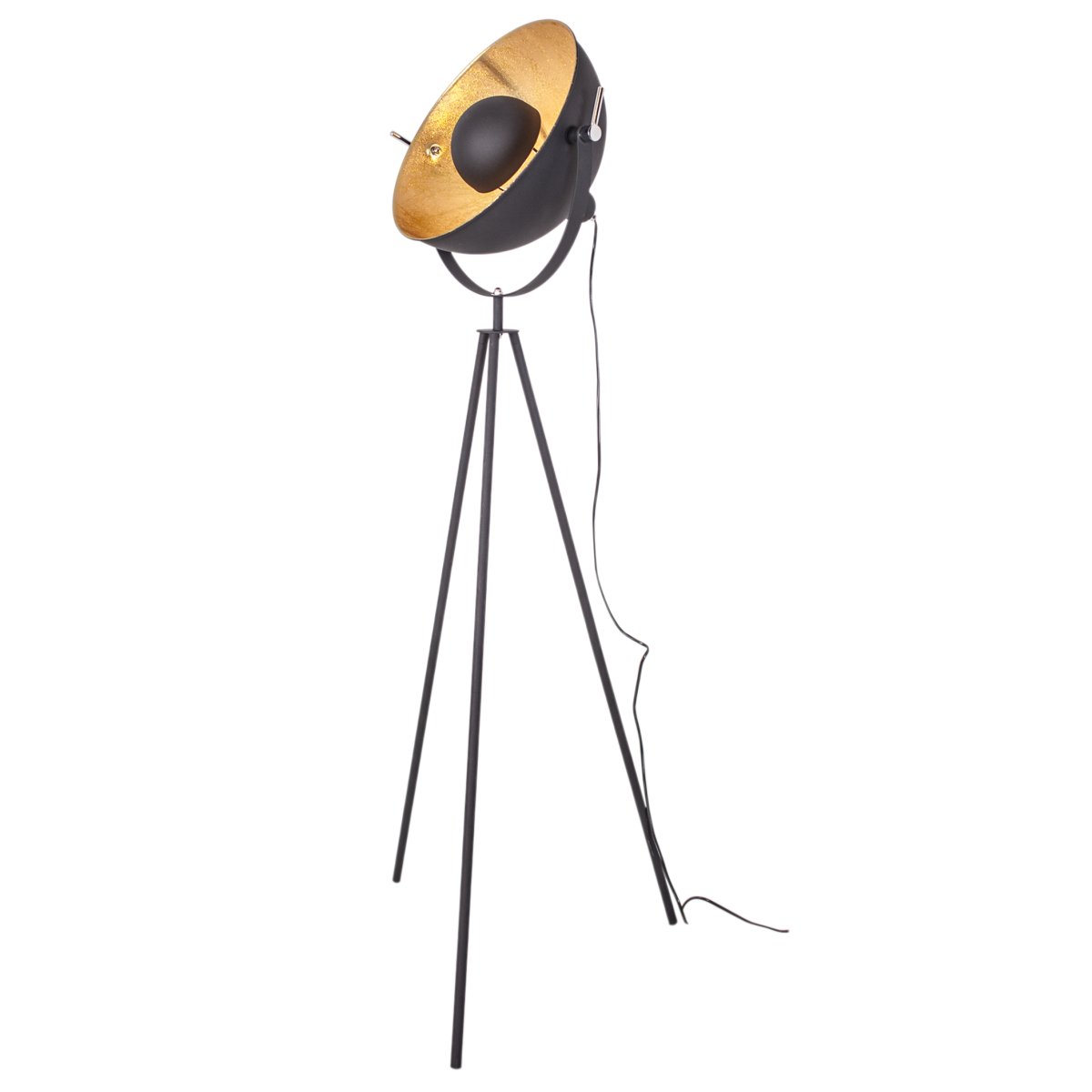 Captain mini Zand zwart vloerlamp Van By Rydéns - Zoals de naam al doet vermoeden, is dit de kleinere versie van de Captain vloerlamp met zijn 145 centimeter.